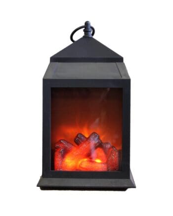 LED fireplace motion lantern