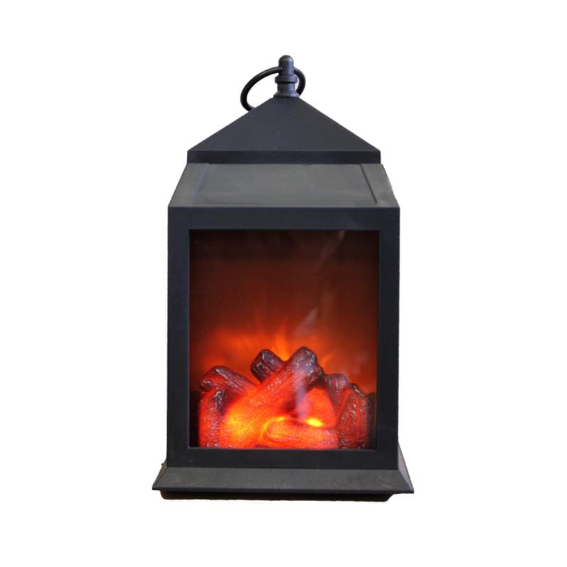 LED fireplace motion lantern
