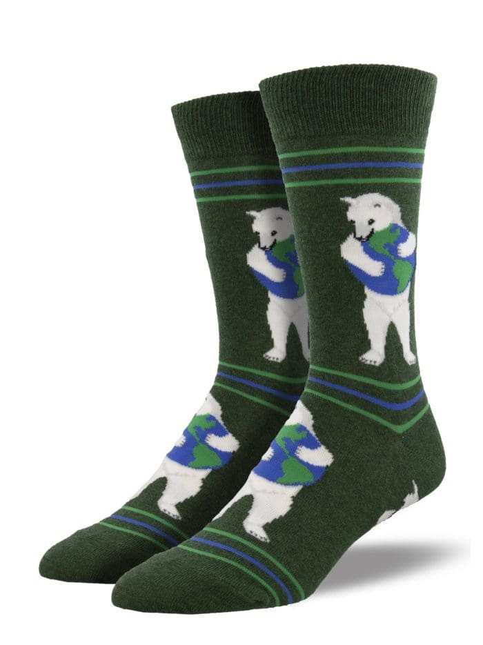 "Make A World of Difference" Men's Novelty Crew Socks