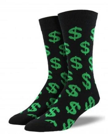 "Cha-Ching!" Men's Novelty Crew Socks