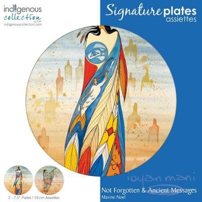 "Not Forgotten & Ancient Messages" 7.5 inch Indigenous Collection Signature Plates Box Set
