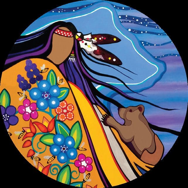 "Spirit Guides & Makwa And His Quest For Honey" 7.5 inch Indigenous Collection Signature Plates Box Set
