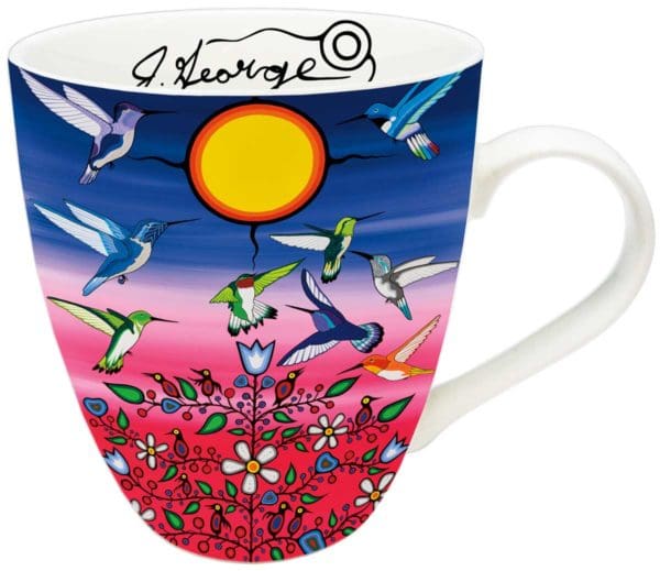 "Ancestors" Hummingbirds 18 oz. Signature Mug by Artist Jeffrey Red George