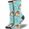 "Robin Your Heart" Women's Novelty Crew Socks