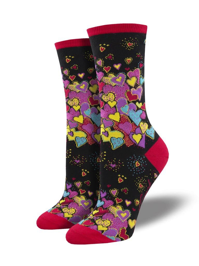 "Hearts" Laurel Burch Women's Novelty Crew Socks