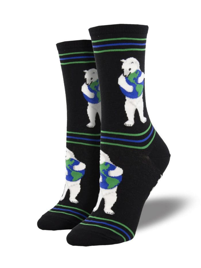 "Make A World of Difference" Women's Novelty Crew Socks