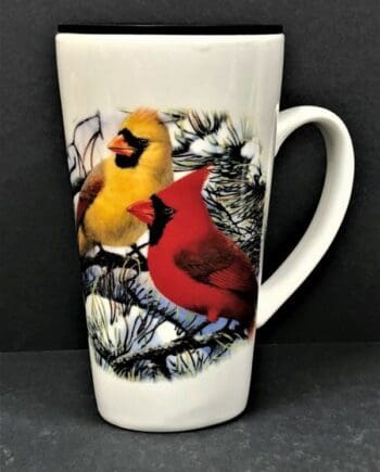 19 oz. Porcelain Mug with Cardinal Design