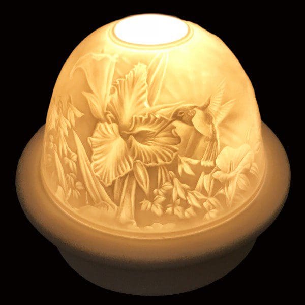 5" Hummingbird Candle Dome Light with Candle Plate