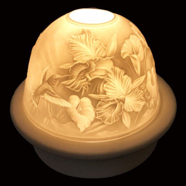 5" Hummingbird Candle Dome Light with Candle Plate
