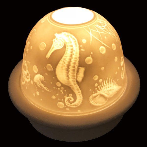 5" Under The Sea Candle Dome Light with Candle Plate