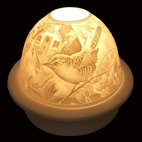 5" Bird Candle Dome Light with Candle Plate