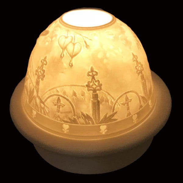 5" Bird Candle Dome Light with Candle Plate