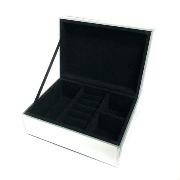 Agate Design 7" x 5" Glass Jewelry Box View