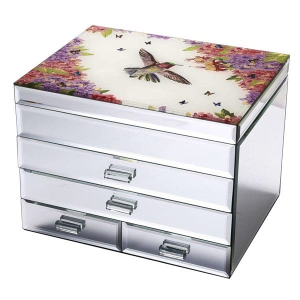 Spirit of Summer 12" x 9.25" Jewelry Box with 4 Tiers