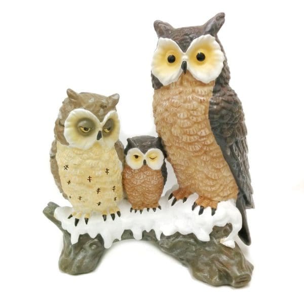 9.5" Owl Family Figurine
