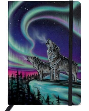 "Sky Dance – Wolf Song" Journal 5" x 7" by Artist Amy Keller-Rempp