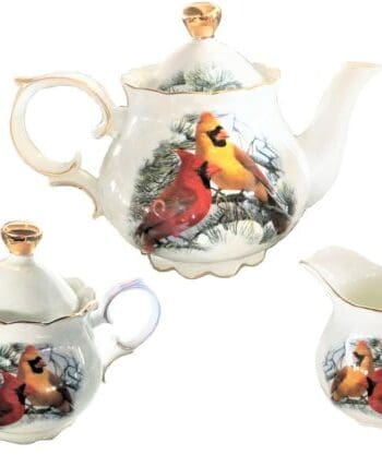 1000ml Tea Pot, Creamer & Sugar Bowl Set Cardinal Designed