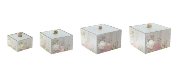 Tickled Pink Trinket Boxes Set of 4