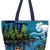 Tranquility Art Tote Bag by Indigenous Artist William Monague