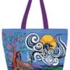 Prayers By The Lake 20" x 15" Art Tote Bag by Indigenous Artist Pam Cailloux