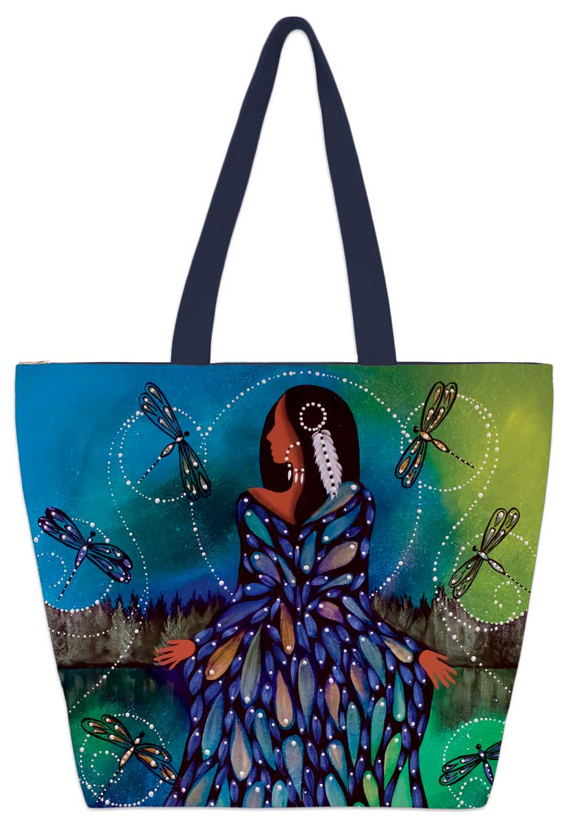 Transformation II 20" x 15" Art Tote Bag by Indigenous Artist Betty Albert