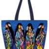 Bringing Good Medicine 20" x 15" Art Tote Bag by Indigenous Artist Jackie Traverse