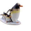 2.5" Penguin with Babies Crystal Studded Jewelry Trinket Box