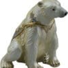 3.2" Polar Bear Crystal Studded Jewelry Trinket Box