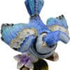 3" Flying Blue Jay Crystal Studded Jewelry Trinket Box