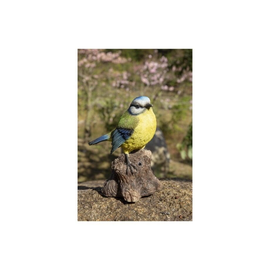 5" Blue Tit Motion Activated Singing Figurine