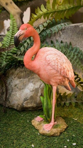 11" Pink Flamingo Standing Figurine