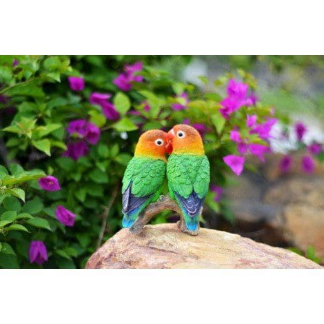 5" Lovebirds on a Branch Figurine