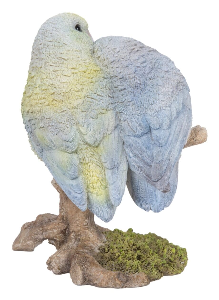 5.6" Pacific Parrotlets Pair on a Branch Figurine