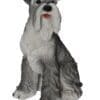 15.5" Grey Schnauzer Sitting Figurine