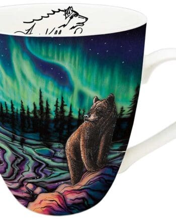 "Sky Dance – Northern Light" 18 oz. Signature Mug by Artist Amy Keller-Rempp