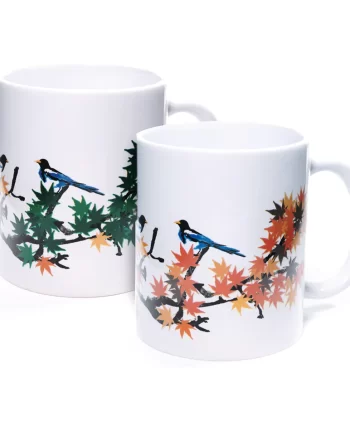 "Maple Leaves" 12 oz. Morphing Porcelain Mug