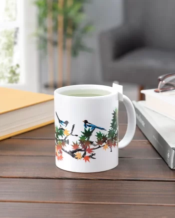 "Maple Leaves" 12 oz. Morphing Porcelain Mug