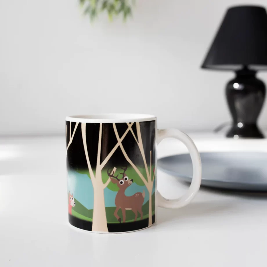 "Woodlands" 12 oz. Morphing Porcelain Mug