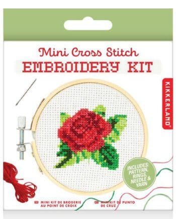 "Rose" Mini Cross Stitch Embroidery Kit