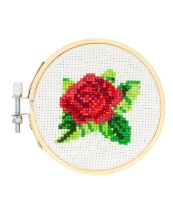 "Rose" Mini Cross Stitch Embroidery Kit