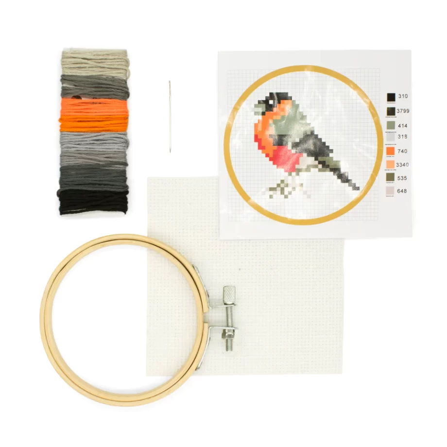 "Bird" Mini Cross Stitch Embroidery Kit