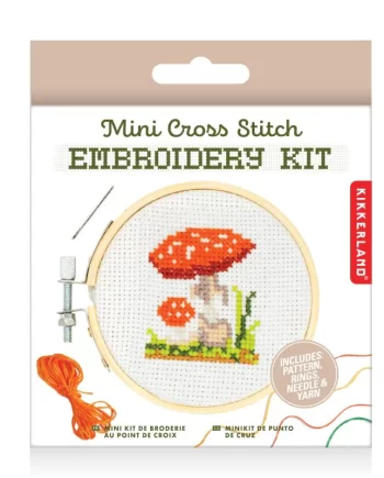 "Mushroom" Mini Cross Stitch Embroidery Kit