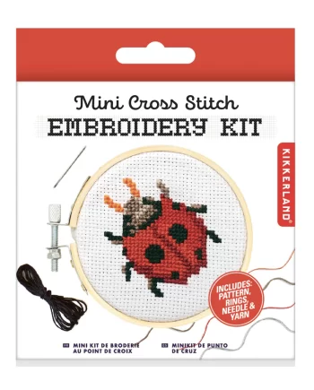 "Ladybug" Mini Cross Stitch Embroidery Kit