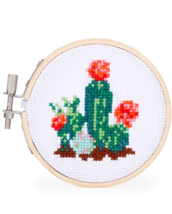 "Cactus" Mini Cross Stitch Embroidery Kit