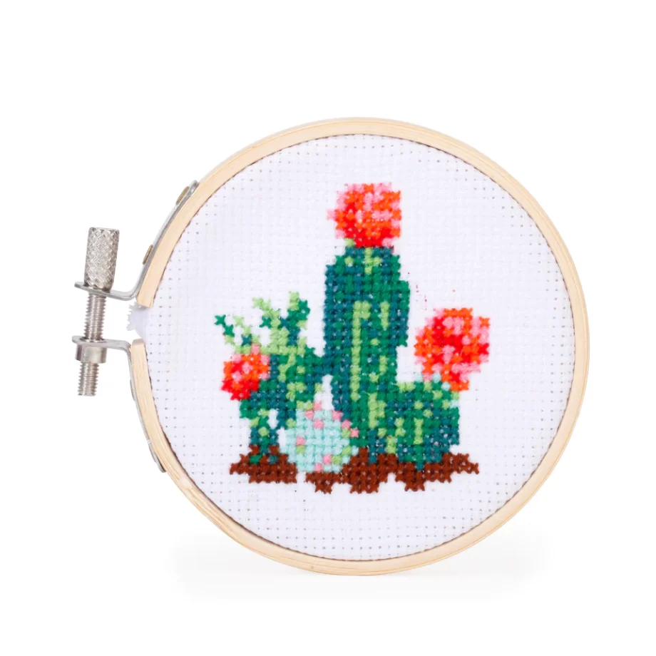 "Cactus" Mini Cross Stitch Embroidery Kit