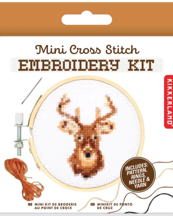 "Deer" Mini Cross Stitch Embroidery Kit