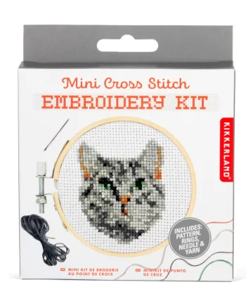 "Cat" Mini Cross Stitch Embroidery Kit