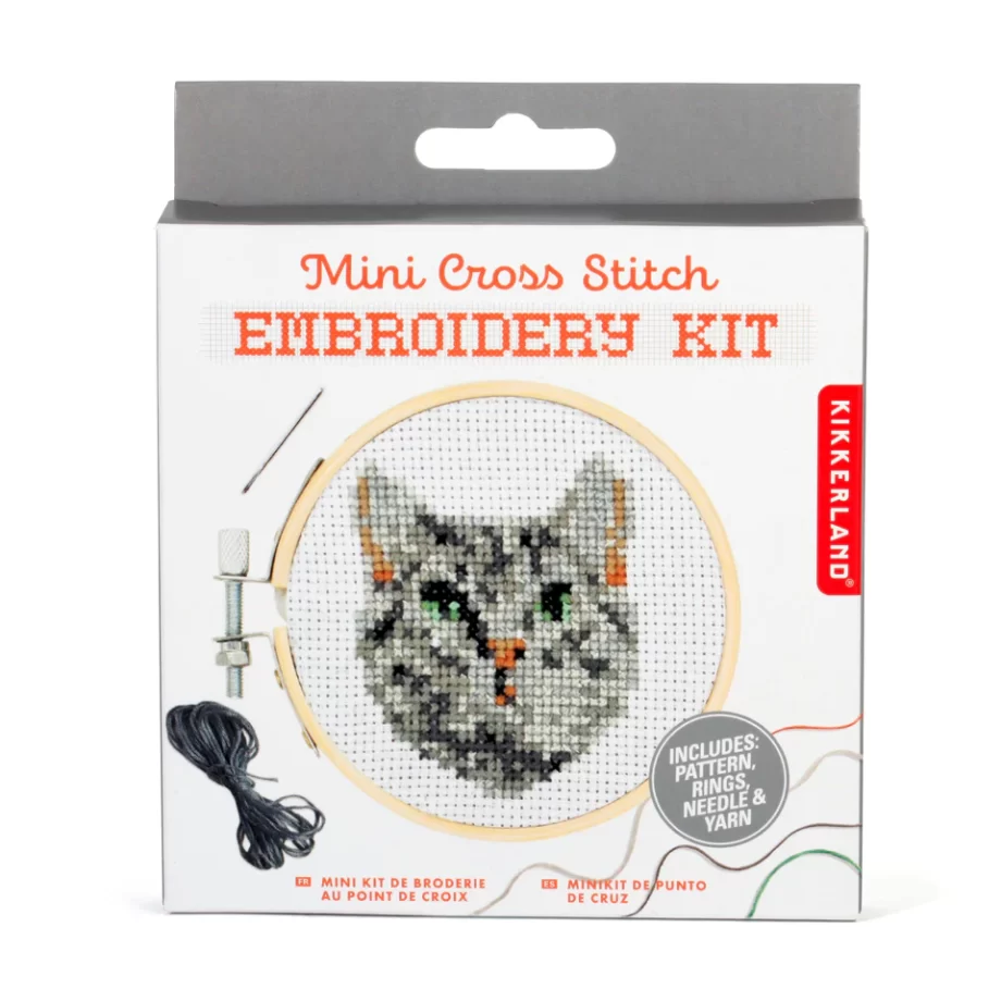 "Cat" Mini Cross Stitch Embroidery Kit