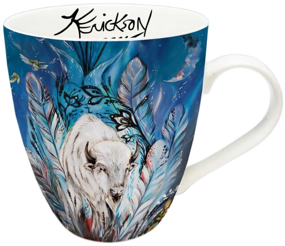 "Spirit Buffalo" 18 oz. Signature Mug by Artist Karen Erickson