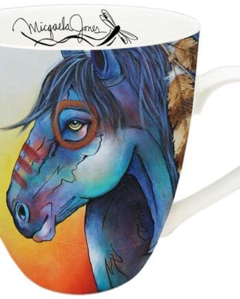 "Newe Punku" Horse 18 oz. Signature Mug by Artist Micqaela Jones